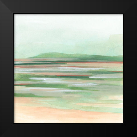Tranquil Inlet II Black Modern Wood Framed Art Print by Vess, June Erica