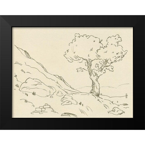 Christchurch Oak I Black Modern Wood Framed Art Print by Green, Jacob
