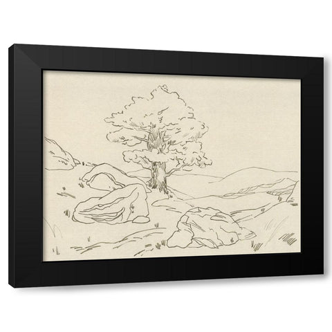 Christchurch Oak II Black Modern Wood Framed Art Print by Green, Jacob