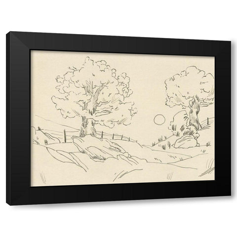 Christchurch Oak III Black Modern Wood Framed Art Print with Double Matting by Green, Jacob