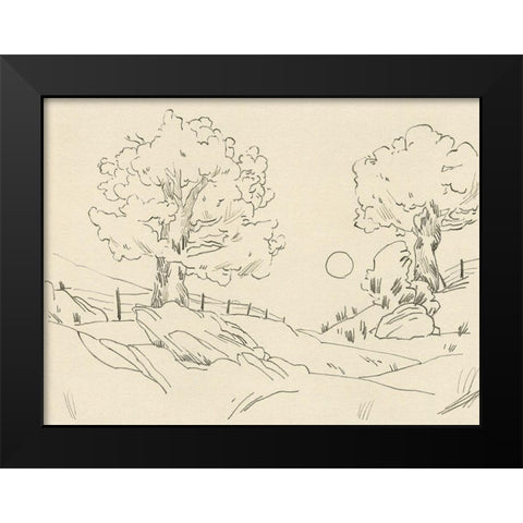 Christchurch Oak III Black Modern Wood Framed Art Print by Green, Jacob