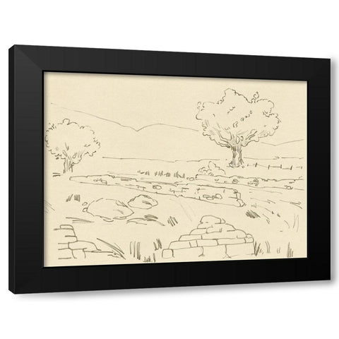 Christchurch Oak IV Black Modern Wood Framed Art Print with Double Matting by Green, Jacob