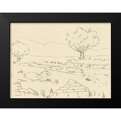 Christchurch Oak IV Black Modern Wood Framed Art Print by Green, Jacob