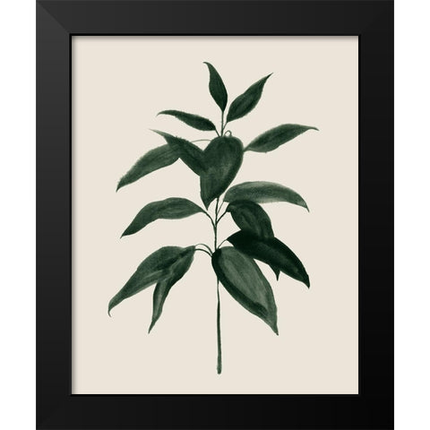 Soft Greenery I Black Modern Wood Framed Art Print by Popp, Grace