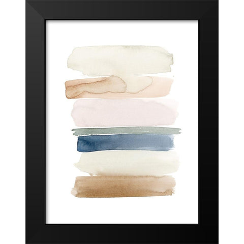 Faint Swatches I Black Modern Wood Framed Art Print by Popp, Grace