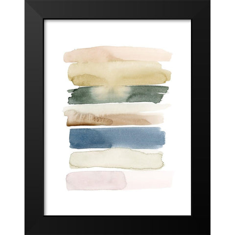 Faint Swatches II Black Modern Wood Framed Art Print by Popp, Grace