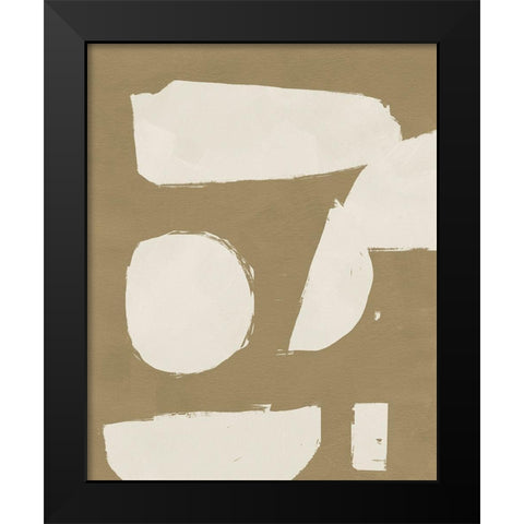 Chunky Abstract I Black Modern Wood Framed Art Print by Green, Jacob