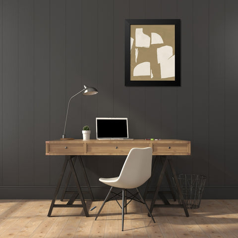 Chunky Abstract IV Black Modern Wood Framed Art Print by Green, Jacob
