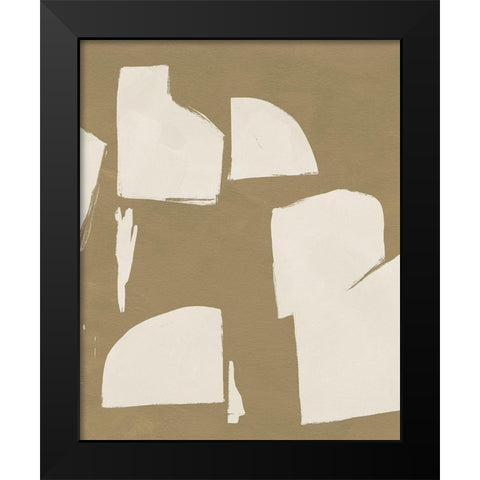 Chunky Abstract IV Black Modern Wood Framed Art Print by Green, Jacob