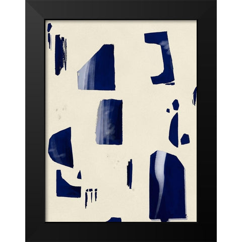 Fragment Abstraction I Black Modern Wood Framed Art Print by Wang, Melissa