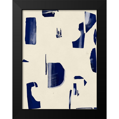 Fragment Abstraction II Black Modern Wood Framed Art Print by Wang, Melissa