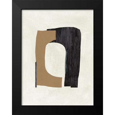 Cardboard Cutouts I Black Modern Wood Framed Art Print by Wang, Melissa