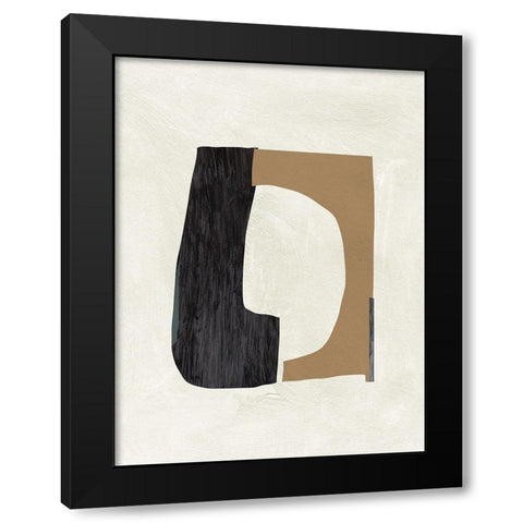 Cardboard Cutouts II Black Modern Wood Framed Art Print with Double Matting by Wang, Melissa