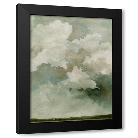 Coming Rain I Black Modern Wood Framed Art Print by Caroline, Emma