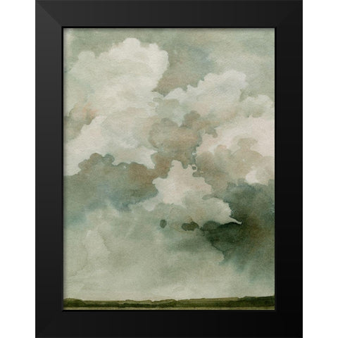 Coming Rain I Black Modern Wood Framed Art Print by Caroline, Emma