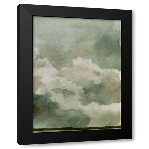 Coming Rain II Black Modern Wood Framed Art Print with Double Matting by Caroline, Emma
