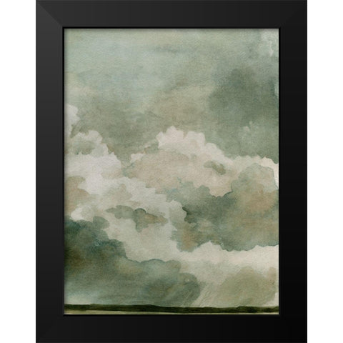 Coming Rain II Black Modern Wood Framed Art Print by Caroline, Emma