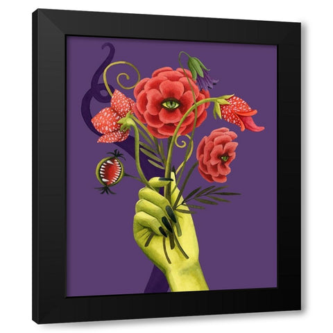 Monstrous Plants I Black Modern Wood Framed Art Print with Double Matting by Popp, Grace
