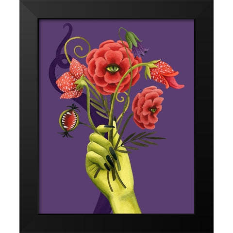 Monstrous Plants I Black Modern Wood Framed Art Print by Popp, Grace