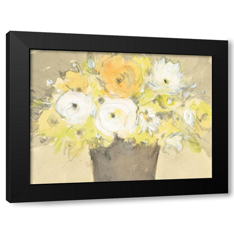 Table Bouquet I Black Modern Wood Framed Art Print with Double Matting by Dixon, Samuel