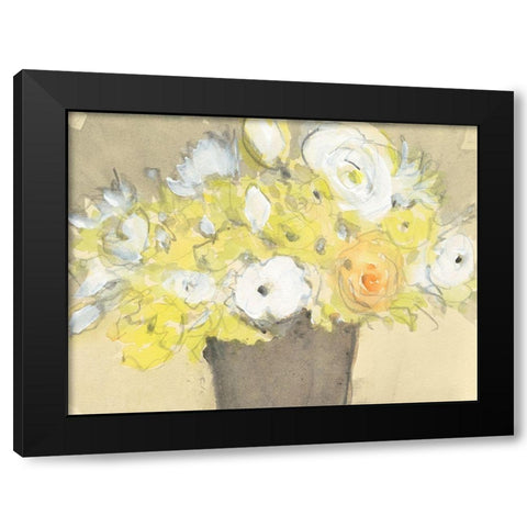 Table Bouquet II Black Modern Wood Framed Art Print with Double Matting by Dixon, Samuel