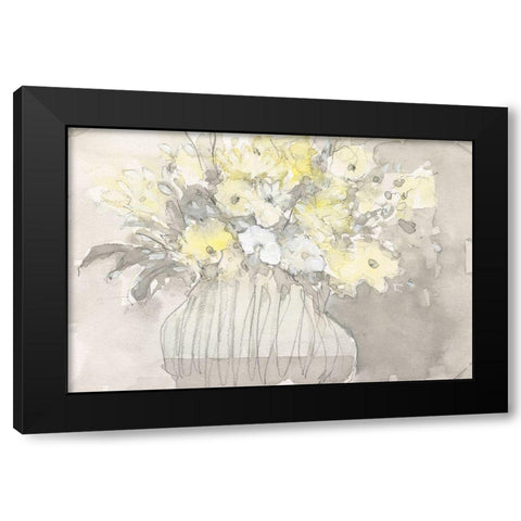 Vintage Blossoms I Black Modern Wood Framed Art Print by Dixon, Samuel