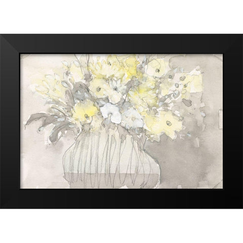 Vintage Blossoms I Black Modern Wood Framed Art Print by Dixon, Samuel