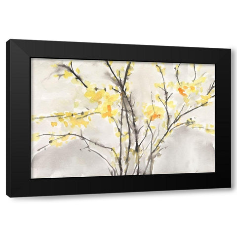 Blissful Elegance I Black Modern Wood Framed Art Print with Double Matting by Dixon, Samuel