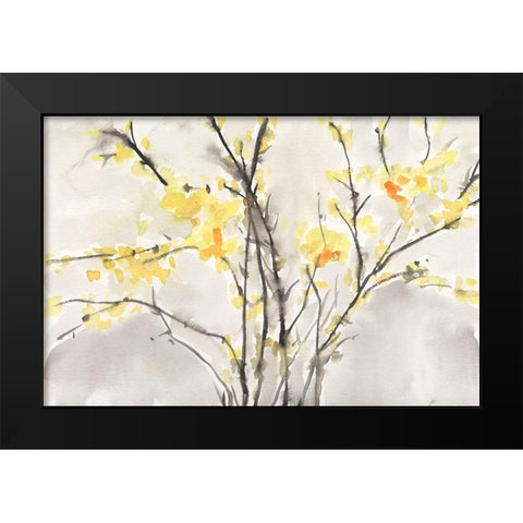 Blissful Elegance I Black Modern Wood Framed Art Print by Dixon, Samuel