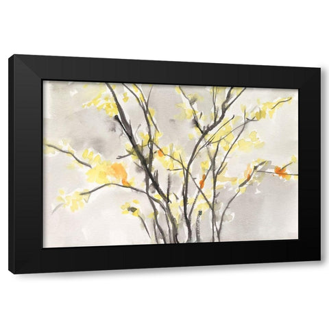 Blissful Elegance II Black Modern Wood Framed Art Print with Double Matting by Dixon, Samuel