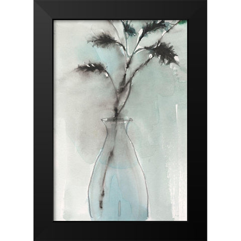 Soft Ferns I Black Modern Wood Framed Art Print by Dixon, Samuel