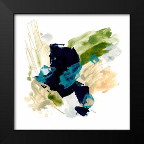 Palette Motion I Black Modern Wood Framed Art Print by Vess, June Erica