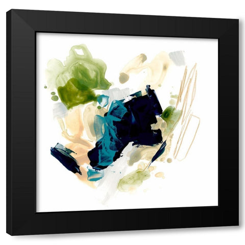 Palette Motion II Black Modern Wood Framed Art Print by Vess, June Erica