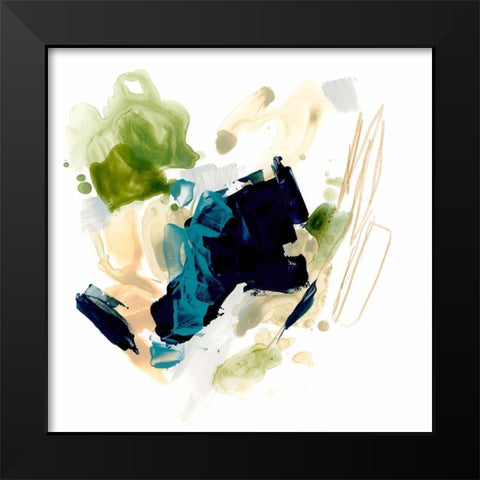 Palette Motion II Black Modern Wood Framed Art Print by Vess, June Erica