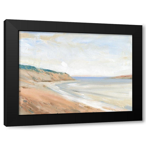 Shoreline Study I Black Modern Wood Framed Art Print with Double Matting by OToole, Tim