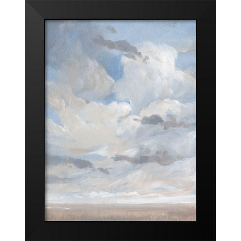 Sky Blue I Black Modern Wood Framed Art Print by OToole, Tim