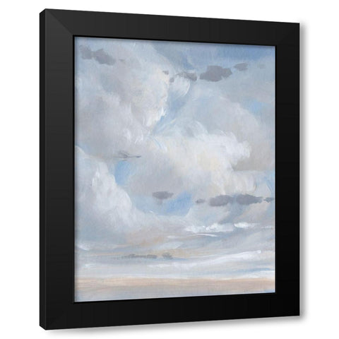 Sky Blue II Black Modern Wood Framed Art Print with Double Matting by OToole, Tim