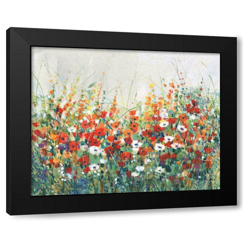 Garden in Bloom II Black Modern Wood Framed Art Print by OToole, Tim