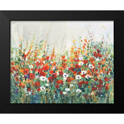 Garden in Bloom II Black Modern Wood Framed Art Print by OToole, Tim