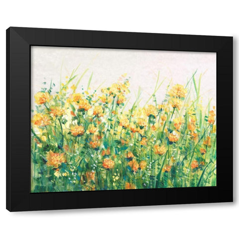 Garden in Bloom IV Black Modern Wood Framed Art Print by OToole, Tim