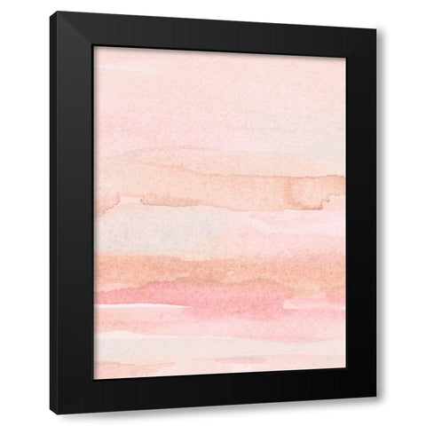 Rose Fade I Black Modern Wood Framed Art Print with Double Matting by Scarvey, Emma