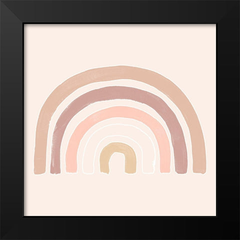 Bohemian Arc I Black Modern Wood Framed Art Print by Vess, June Erica