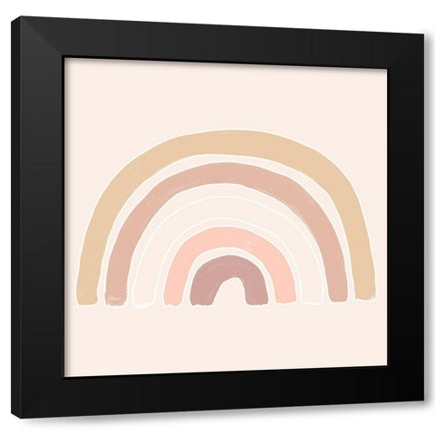 Bohemian Arc II Black Modern Wood Framed Art Print with Double Matting by Vess, June Erica