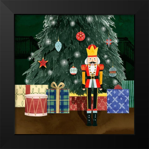 Christmas Nutcracker I Black Modern Wood Framed Art Print by Popp, Grace