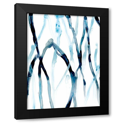 Runnel I Black Modern Wood Framed Art Print with Double Matting by Vess, June Erica