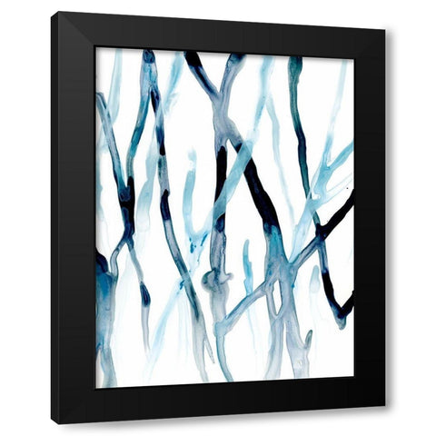 Runnel II Black Modern Wood Framed Art Print with Double Matting by Vess, June Erica