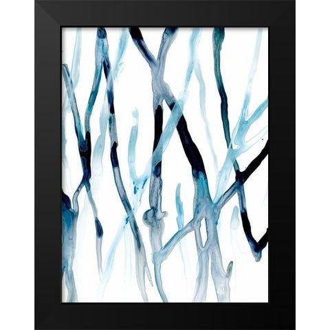 Runnel II Black Modern Wood Framed Art Print by Vess, June Erica