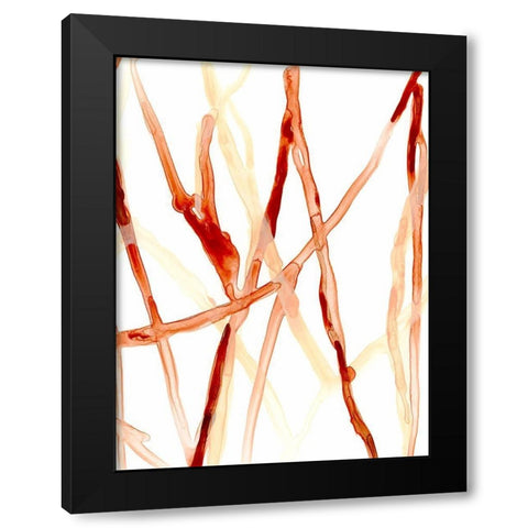 Runnel VI Black Modern Wood Framed Art Print by Vess, June Erica