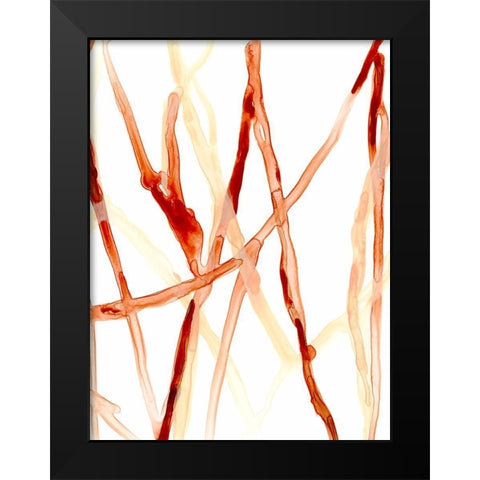 Runnel VI Black Modern Wood Framed Art Print by Vess, June Erica