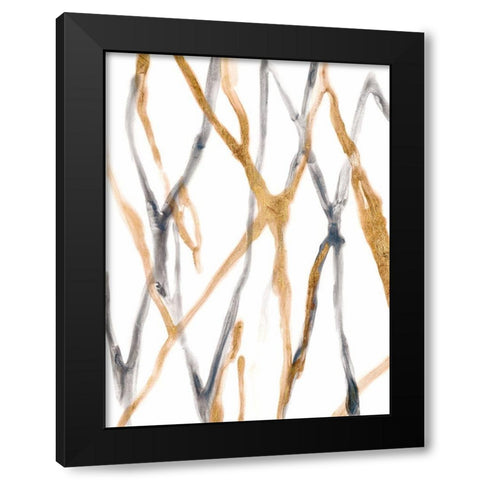 Runnel IX Black Modern Wood Framed Art Print by Vess, June Erica